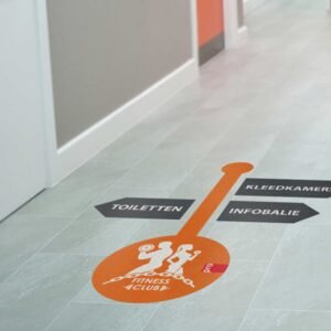 Vloersticker op maat - DecoDrukkerij